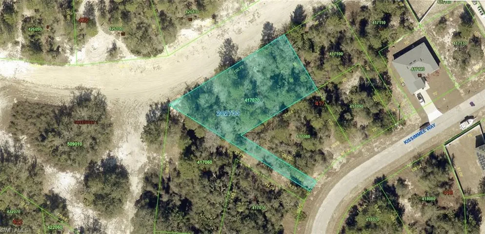 Property Parcel Map. Illustrating the property boundaries and surrounding parcels