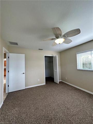 Bedroom "A" has a large walk in closet