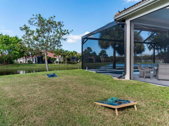 Room for games in the side yard