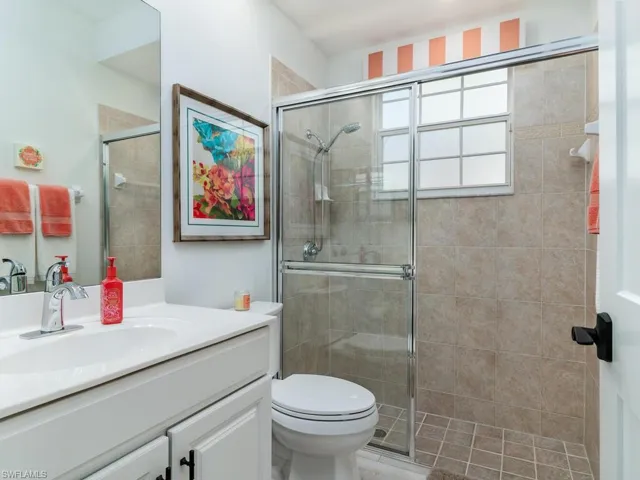 Guest bathroom with walk-in shower