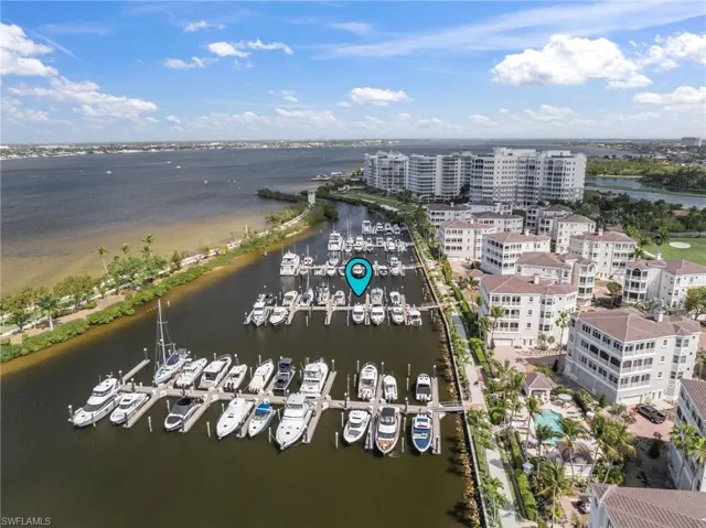 Bird's eye view of a large body of water