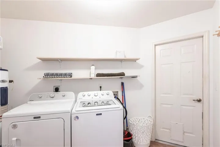 Laundry room with washer and dryer