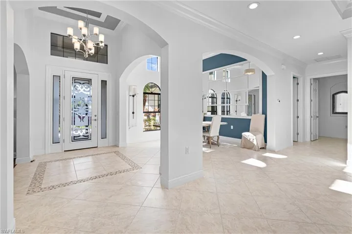 GREAT VIEW OF JUST HOW  TOTALLY OPEN THE BORETTO FLOOR PLAN IS ESPECIALLY WITH THE COFFERED CEILINGS PLUS NOTE ALL THE ARCHES!