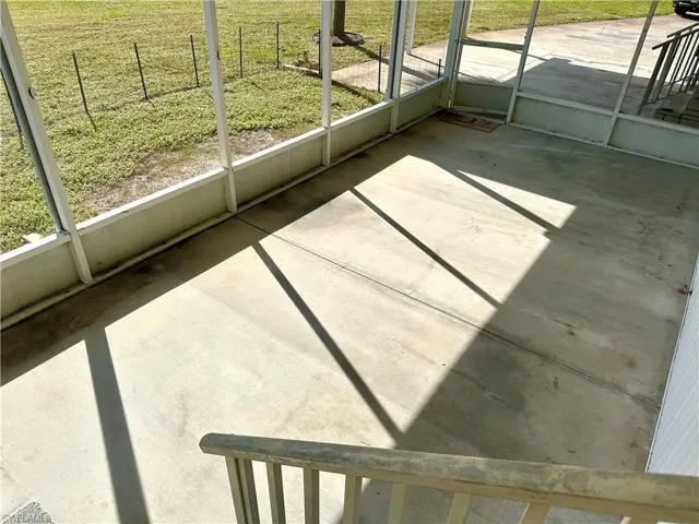 Screened Lanai with two entrances.
