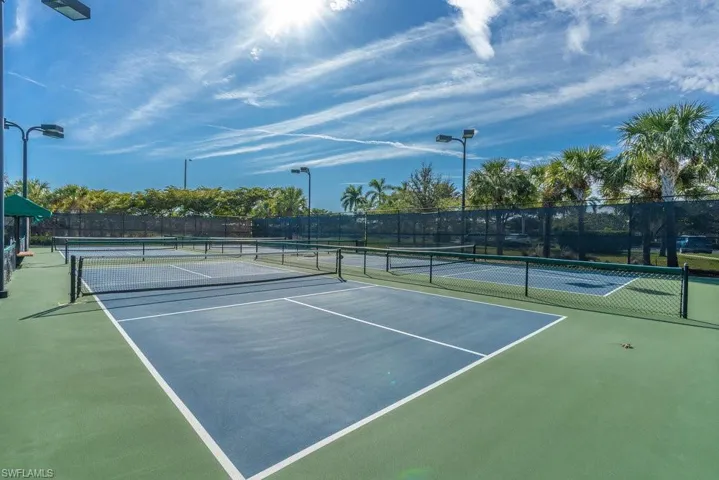 View of sport court featuring basketball court