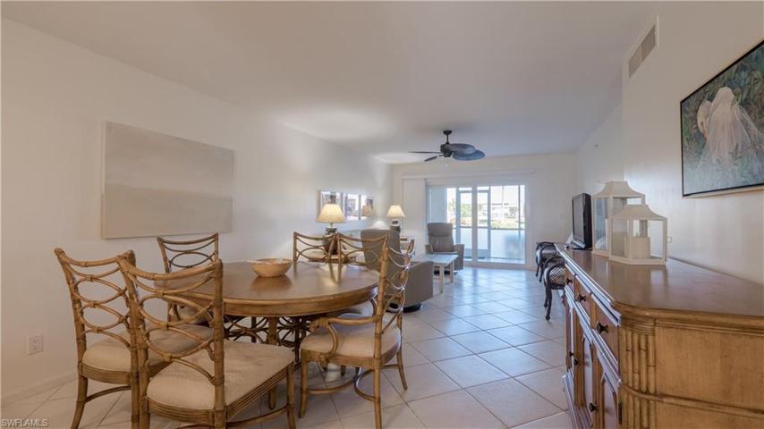 Dining area & living area.