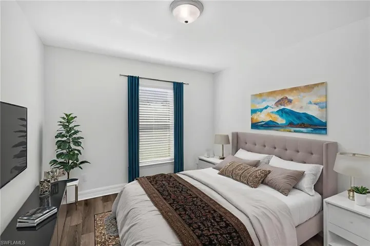 Staged third bedroom