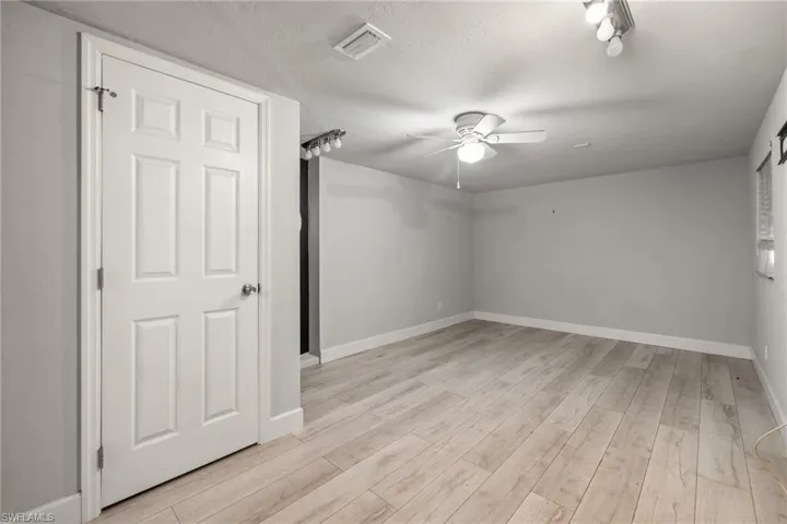 Primary bedroom with separate entrance.