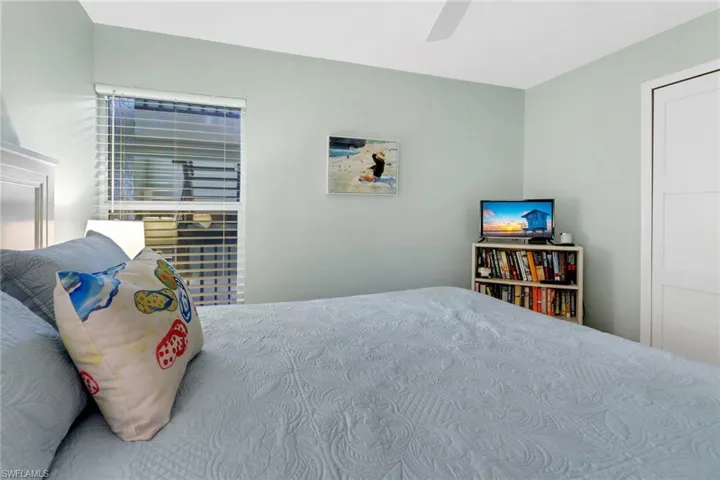 Bedroom featuring a ceiling fan