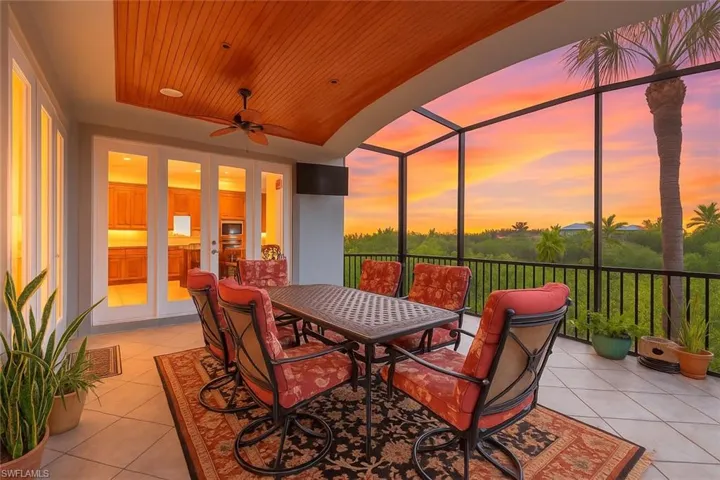Stunning views from the second level screened-in lanai.