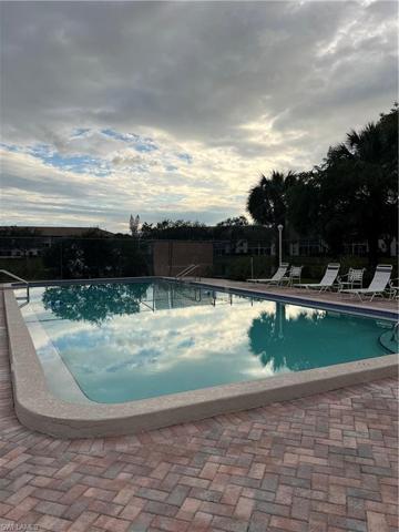 very large heated pool