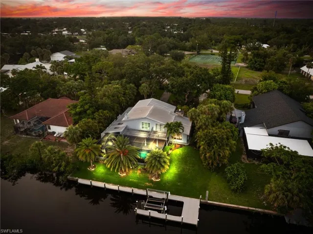 View from above of property featuring a large body of water