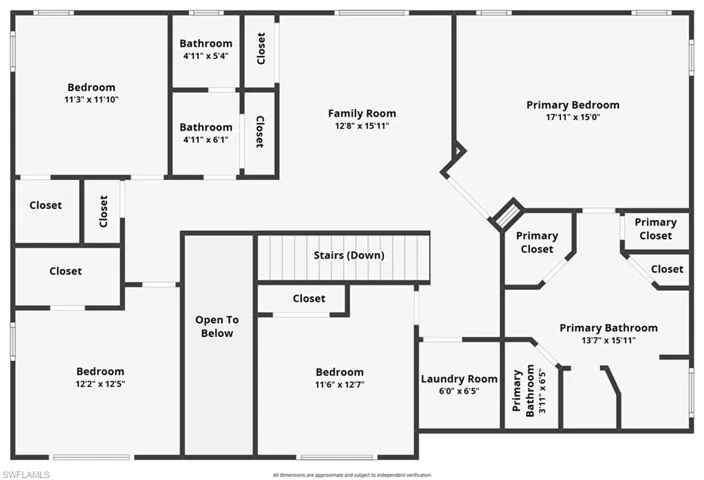Floor plan for 9501 Gladiolus Blossom Ct - Second Floor