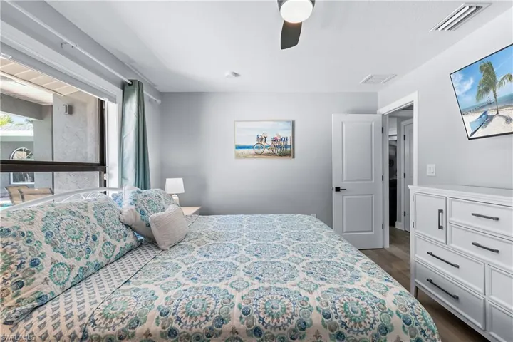 Guest Bedroom # 1 with Pool View.