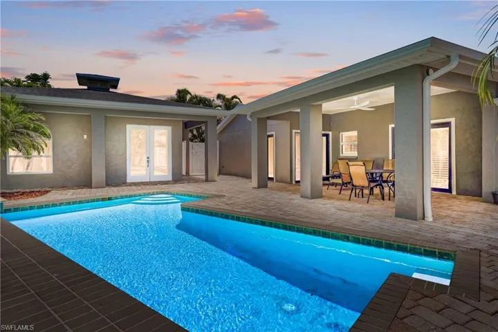 Private Paved Courtyard & Pool.