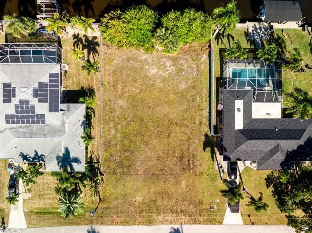 View from above of property
