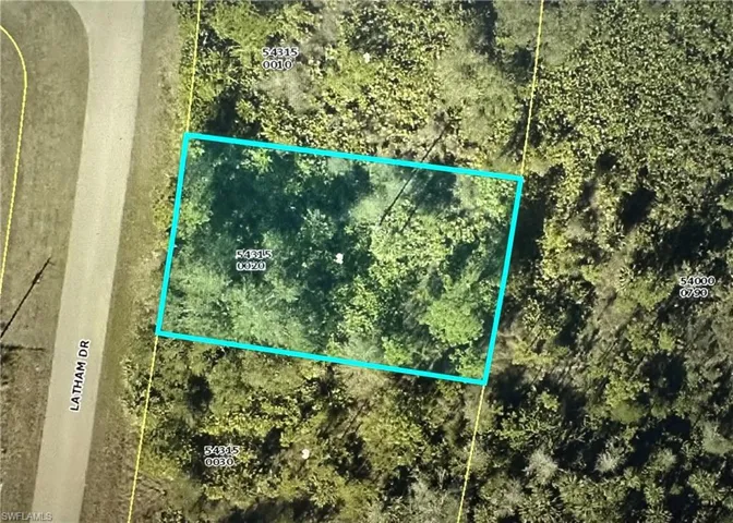 Map of property location with property parcel outlined