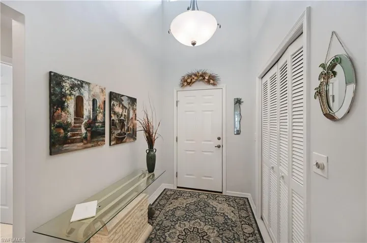 Entryway with baseboards