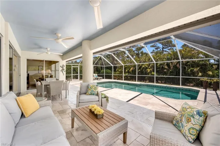 Enjoy Florida the Florida lifestyle! Serene, screened-in outdoor oasis—perfect for relaxing or entertaining.
