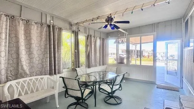 Lanai with newer sliding windows
