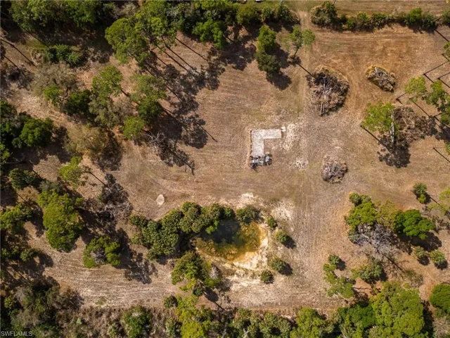 Aerial view of sparsely populated area