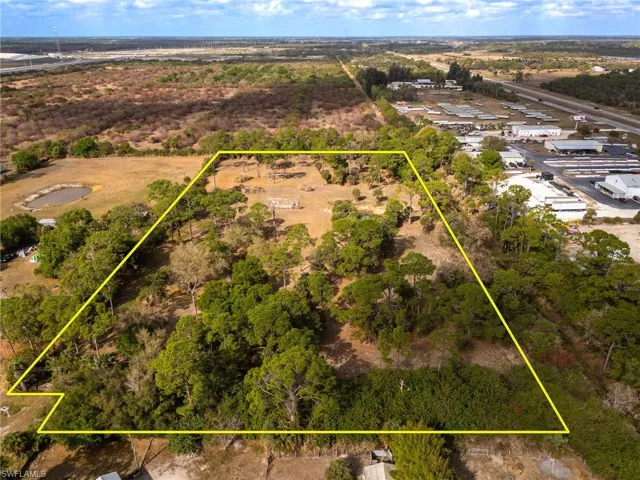 View of property location with property boundaries highlighted