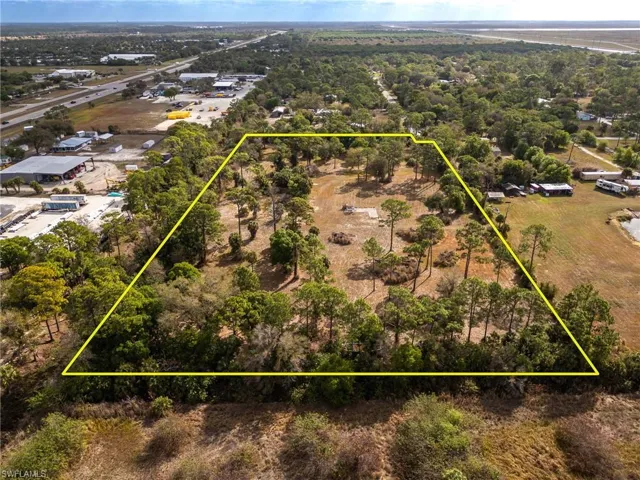 View of property location with property boundaries highlighted