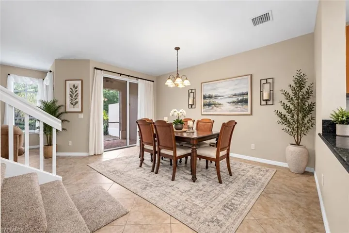 Tile flooring throughout, with a neutral wall palette