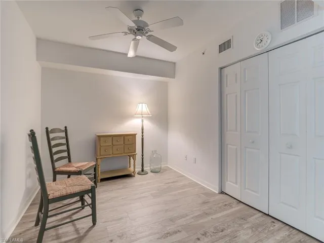 Den with a Nice Closet and New Flooring!