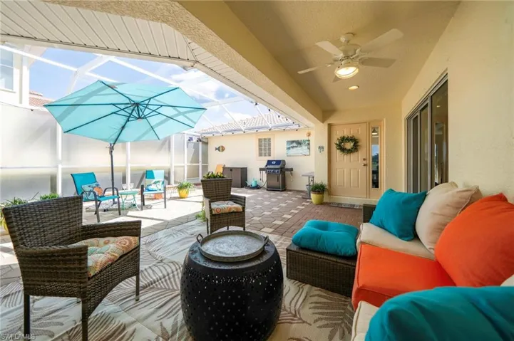 Large screened in Courtyard brings the outdoors....indoors.