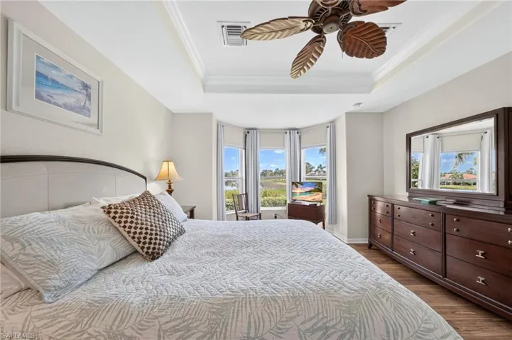 Your Primary suite affords you a lake view!