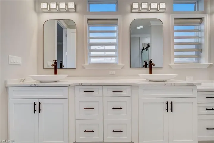 Bathroom featuring vanity