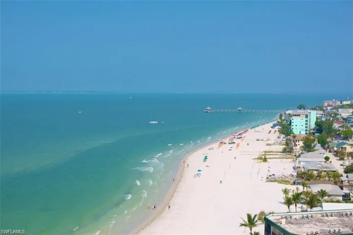 Property view of water featuring a view of the beach