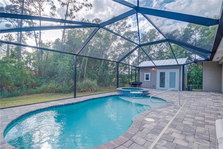 View of pool and Casita/Bonus room
