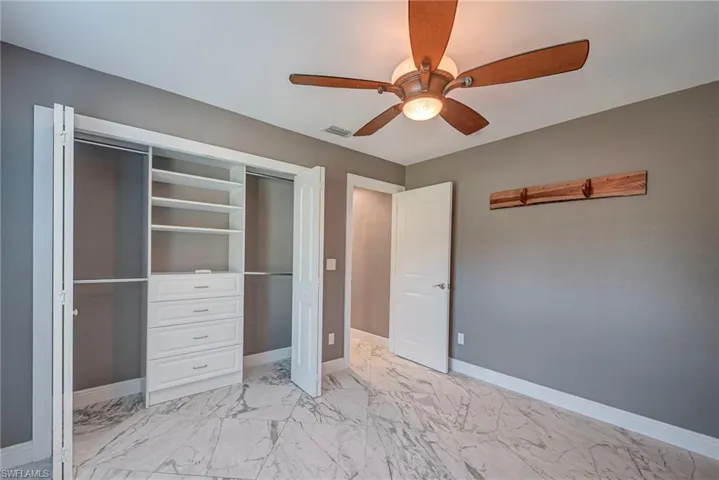 Bedroom 3 with built in closet storage