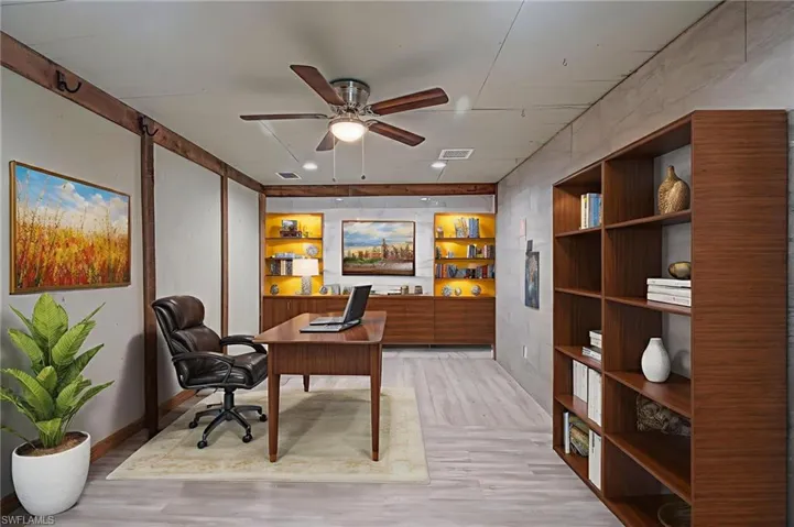 Air conditioned office within the 1300 sf outbuilding.  Just imagine the possibilities