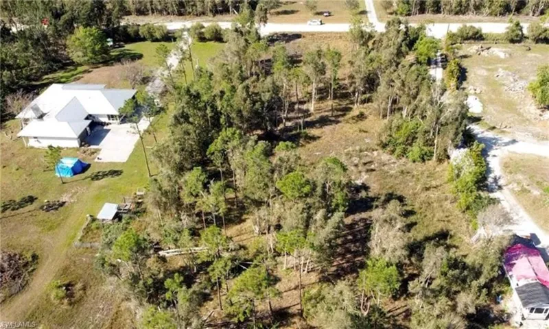 Birds eye view of property
