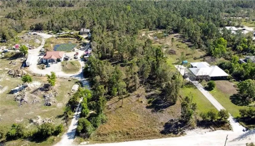Birds eye view of property