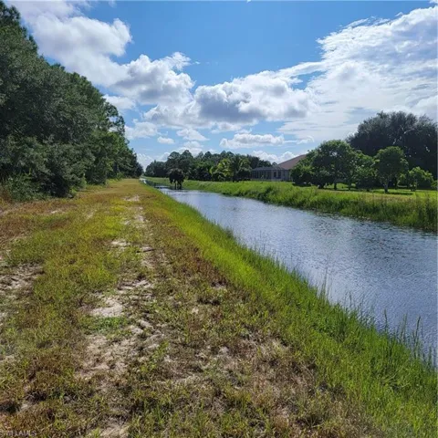 Water view  in back of the lot looking to the East down the canal.