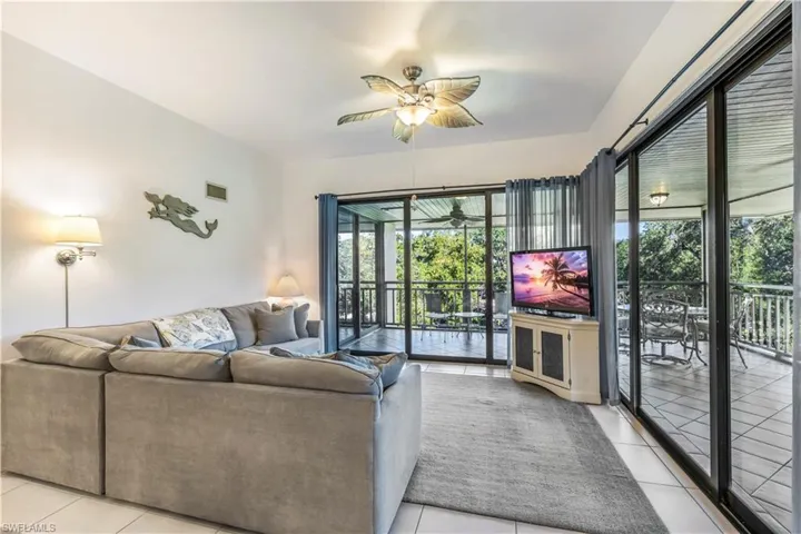 Living Room with Sliders into Lanai