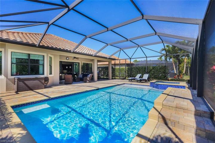 Sparkling salt water pool and spa, with plenty of under cover living space.