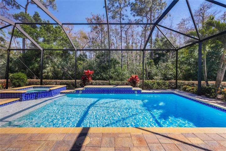 This home provides plenty of privacy in the outdoor living area.
