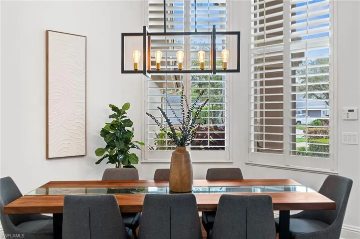 View of dining room