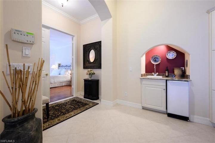 Wet Bar Area with Beverage Cooler