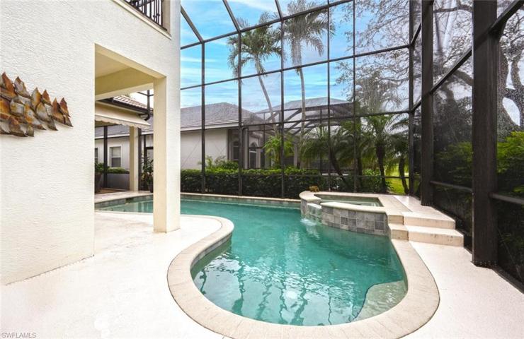 Pool with inside seating area