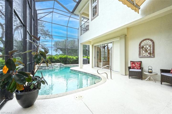 Covered Seating Area and Nicely Designed Pool