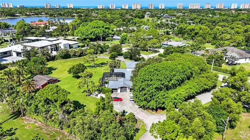 Bird's eye view of skyline