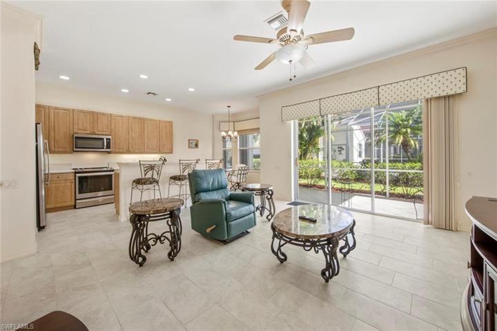 Family room looking towards kitchen