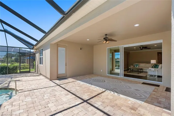 Access to the pool area from Primary Suite
