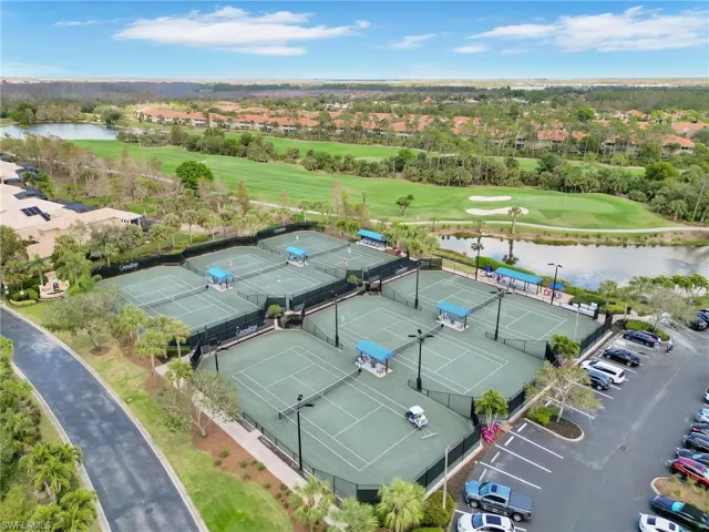 Aerial View of the Tennis Courts and Golf Course